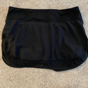 LuluLemon black tennis skirt